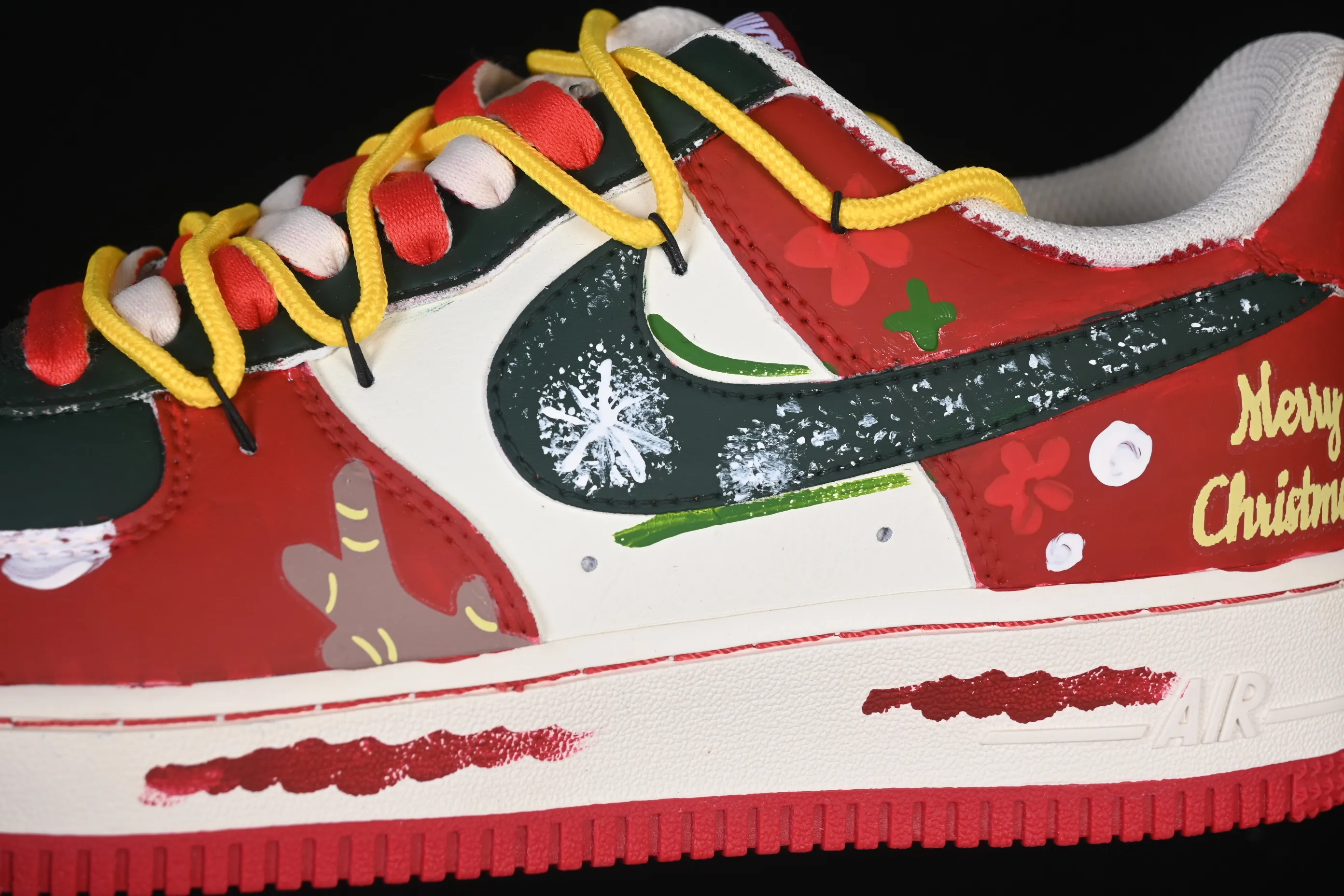 All categories Nk Air Force 1 Air Force series Nk Air Force 1 Low Air Force low-top Nike Air Force 1'07 Low "Christmas Frosting" Hand-painted graffiti Christmas frosting Air Force 1 low-top casual sneakers SD1990-101